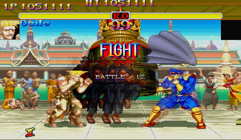 Normal Guile VS. Akuma no Arcade Mode