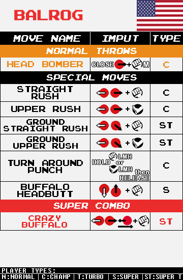 Balrog - Command List