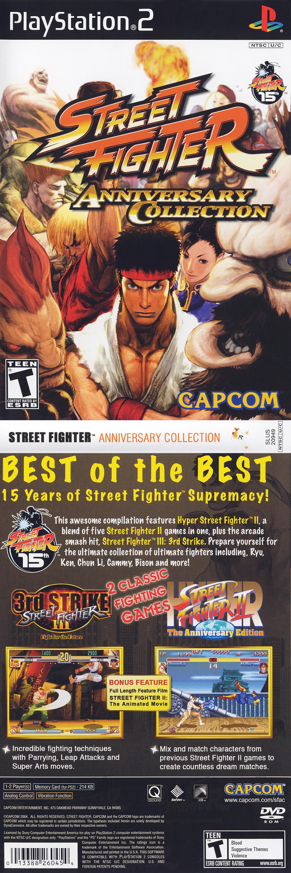 Hyper Street Fighter 2: The Anniversary Edition - Arcade - Commands/Moves 