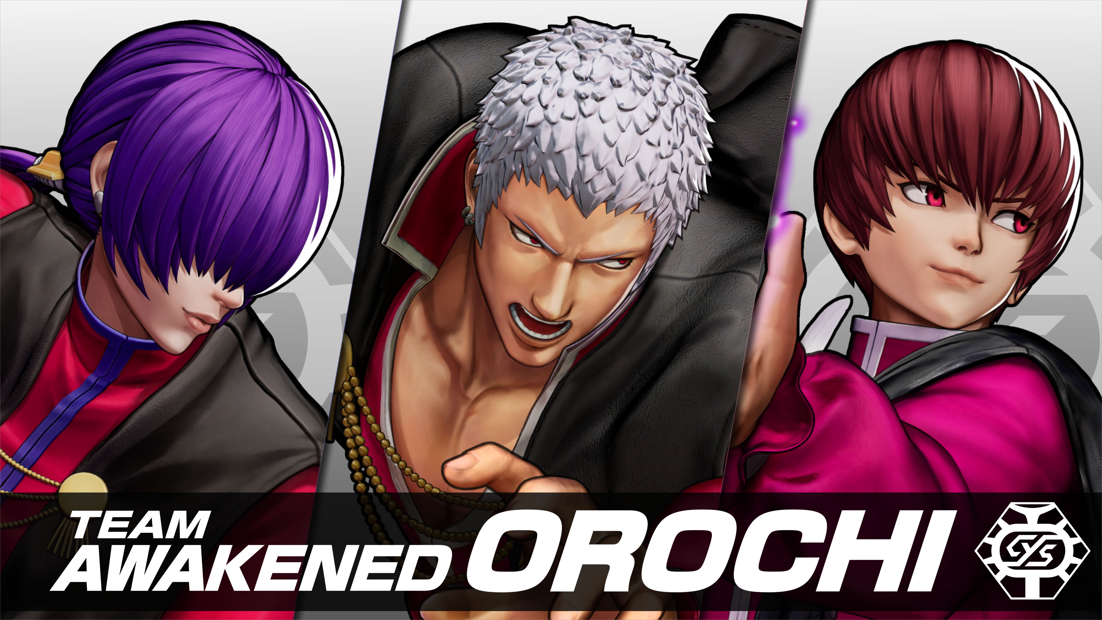 97 Orochi Team: Yashiro Nanakase, Shermie & Chris.  Chris kof, Mai king  of fighters, Snk king of fighters