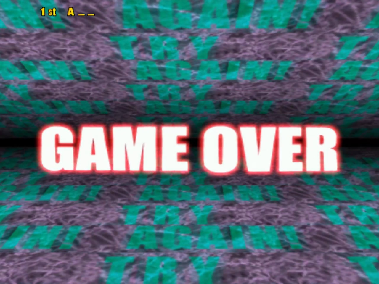 Game Over Screen - SEGA Naomi Version