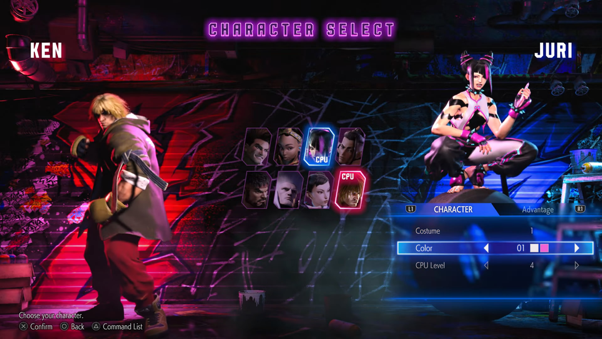 Stage One: Monte seu elenco em Tekken vs Street Fighter